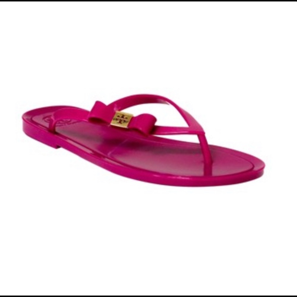 Tory Burch bow michaela jelly flip flop sandal